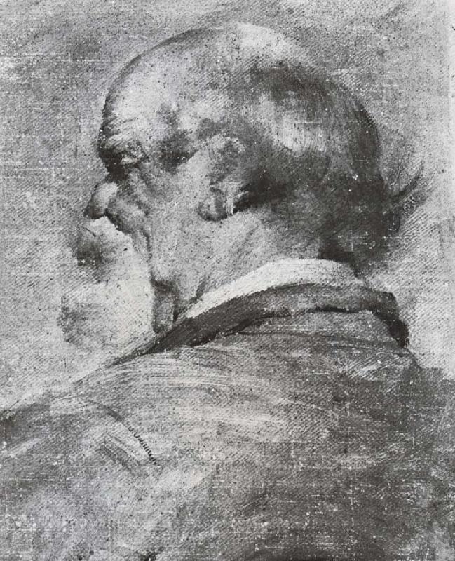 Miles Evergood Head of an old man Spain oil painting art